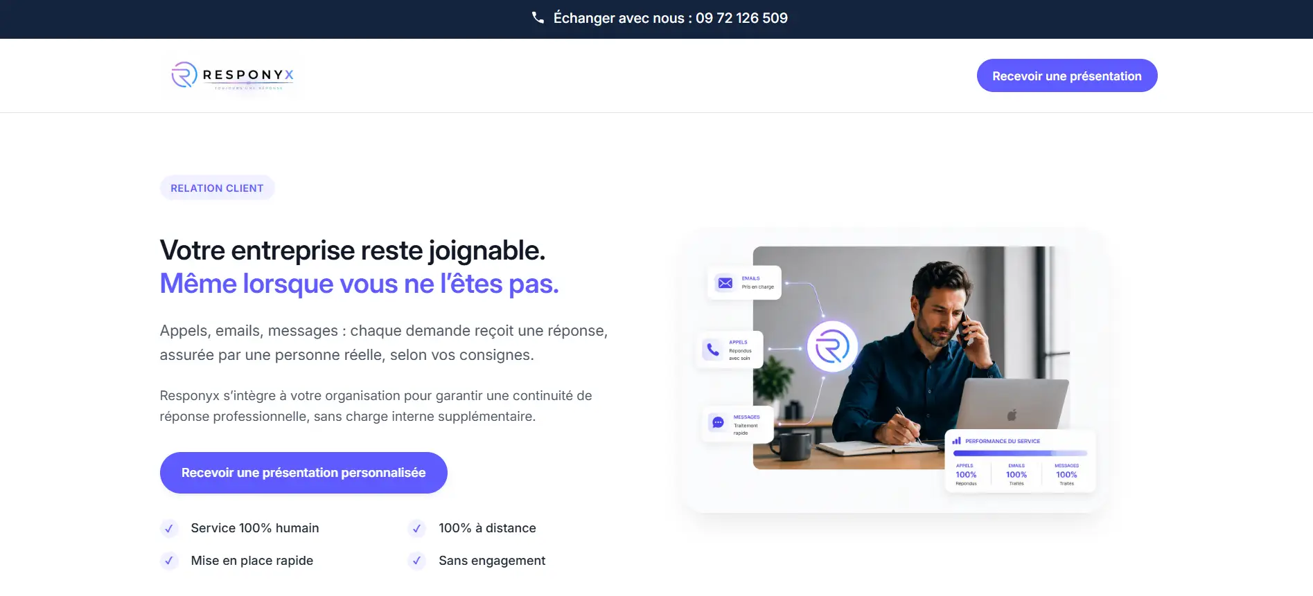 Aperçu du site Cabinet de Services